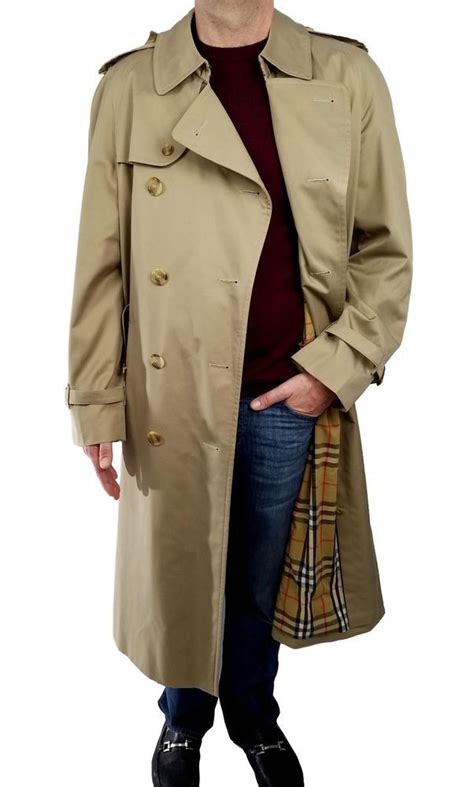 burberry mac mens|long overcoat men's burberry.